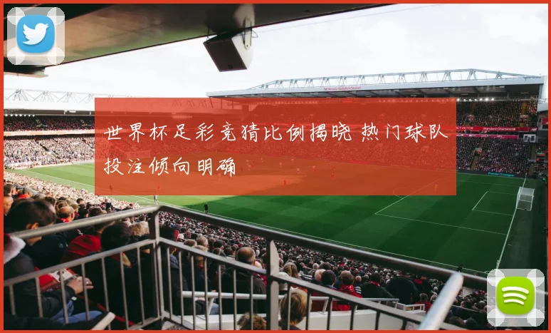 世界杯足彩竞猜比例揭晓 热门球队投注倾向明确